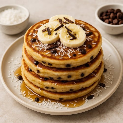 Ricetta pancake al cocco e cioccolato fondente